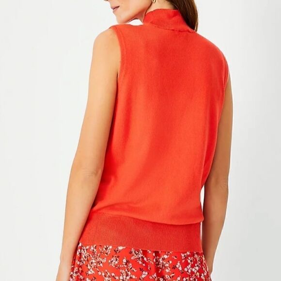 NWT Ann Taylor Mock Neck Sweater Shell - Picture 6 of 9